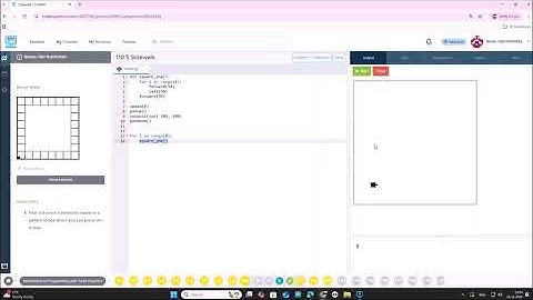 Arduino + python 1.10.5 სავარჯიშო Sidewalk / codehs.com / პროგრამირება / coding/ ლევან ნიშნიანიძე 