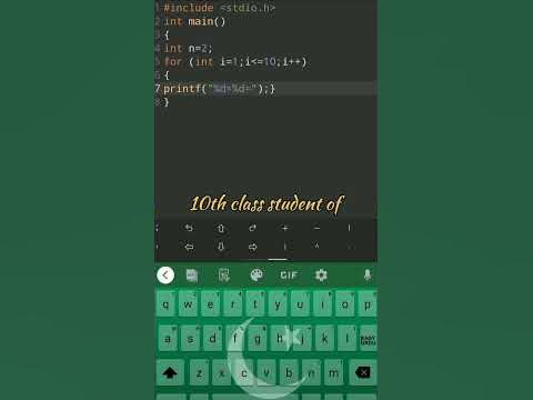Program to write ay table in C programming language - YouTube