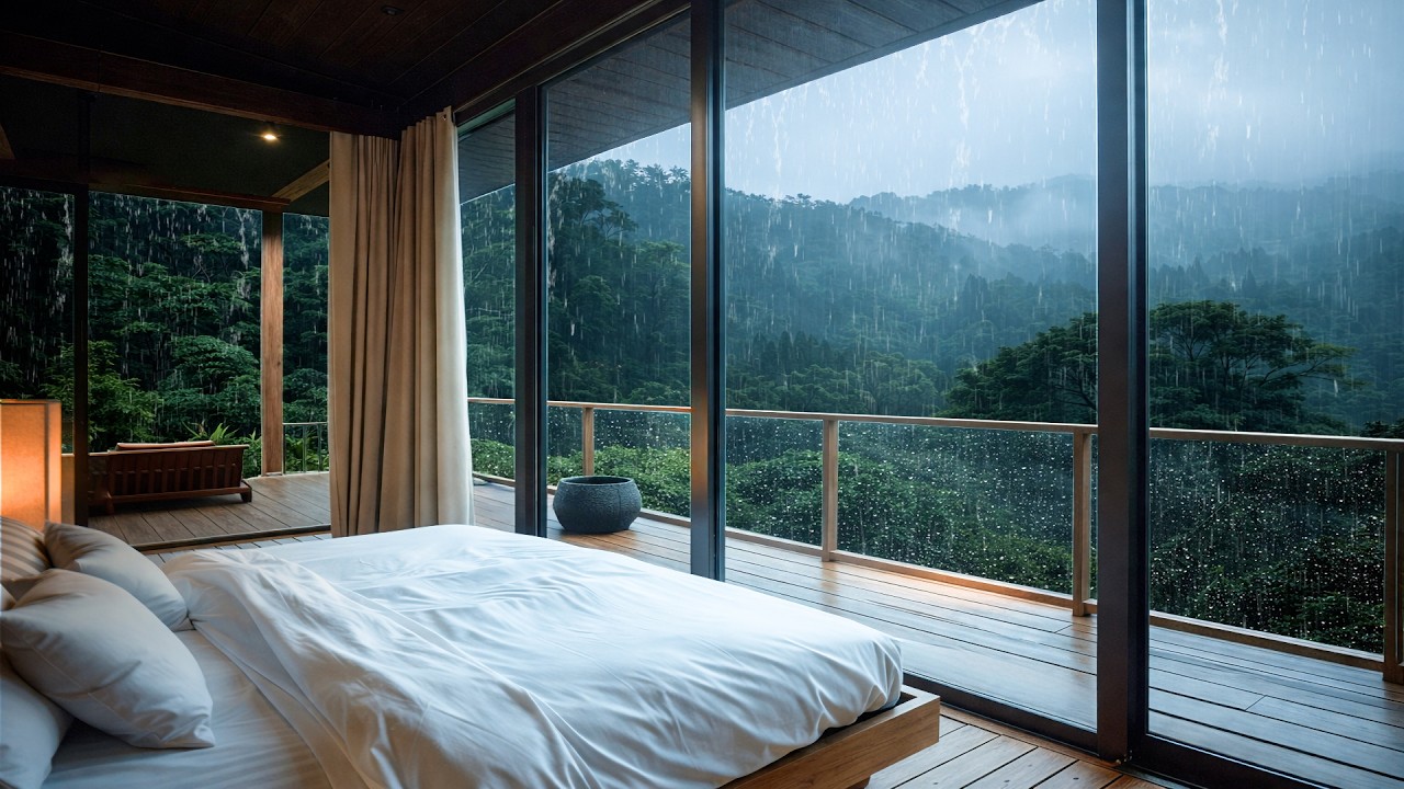 Deep Focus Study Piano with Gentle Rain Sounds for Concentration | 3 Hours No Ads