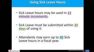 Consumer Directed services Employer of Record Paid Sick Leave Training - September 2, 2021