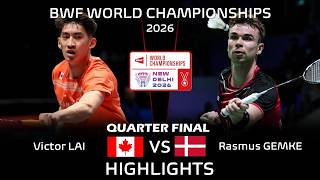 FANTASTIC‼️Victor LAI (CAN) vs Rasmus GEMKE (DEN) | World Championships 2026 Badminton