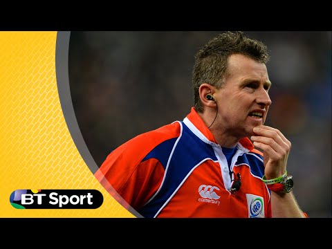 Nigel Owens mocks line-out throw | BT Sport