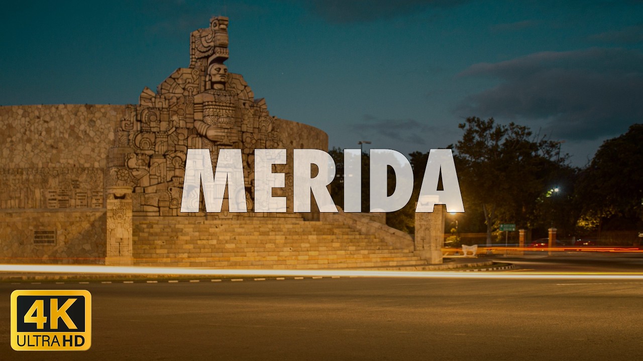 Merida Downtown Walking Tour - Explore the Vibrant Streets of Yucatan, Mexico in Stunning 4K
