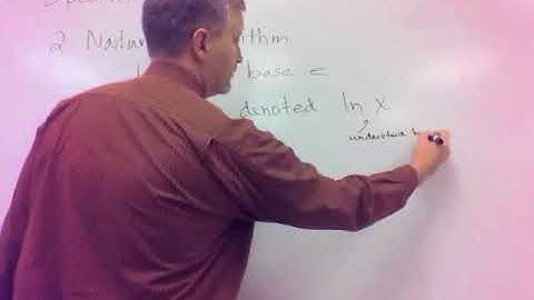 135 - 4.4a - The Common and Natural Logarithms