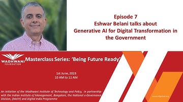 Episode 7 I Mr. Eshwar Belani I WITP - Masterclass Series