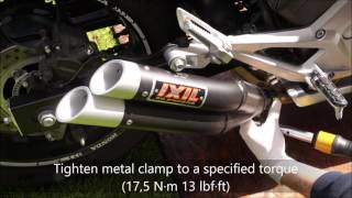 Honda NC 700 750 S/X DCT step by step installation IXIL L3X Hyperlow with torque wrench & sound test