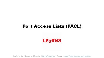 Port Access Lists (PACL)