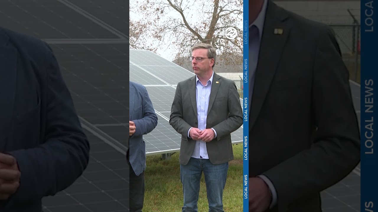 Solar panel installation at Wastewater Treatment Plant moves city closer to clean energy