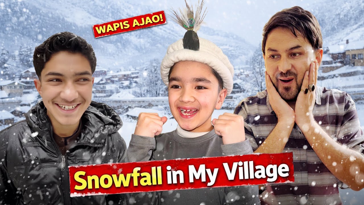 Heavy Snowfall in My Village ❄️ After A Long Chacha Amir in Vlog 