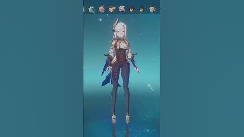 Shenhe’s Idle Animations ❄️ #gaming #genshinimpact