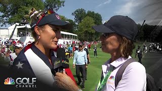 Lexi Thompson: 'No words' to describe United States' Solheim Cup victory | Golf Channel