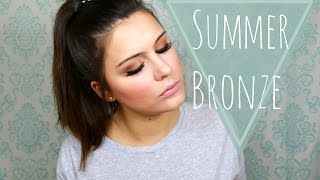 HOW TO:  Summer Nights Warm Bronze Makeup Tutorial