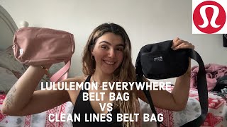 Lululemon belt bag vs clean lines