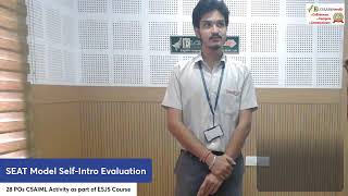 28 POs CSAIML  SEAT Model Self-Intro Evaluation as part of ESJS Course (CH-1) (29/07/26)