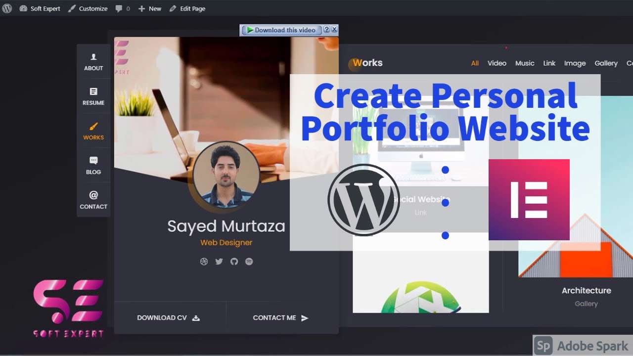 How to Create a PROFESSIONAL PORTFOLIO WordPress Website 2020 ...