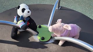 Pandrew & Porky At The Park