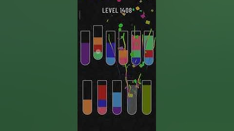 Water sort puzzle level 1408