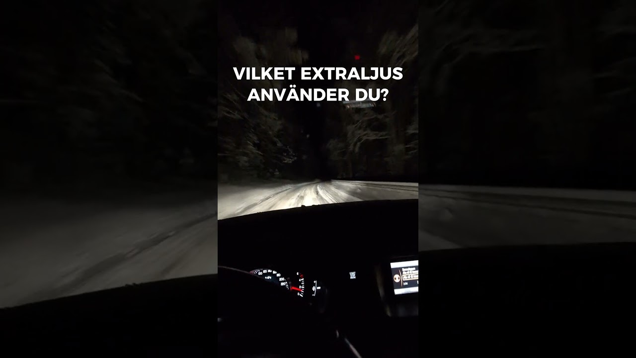 Vilket extraljus använder du? 