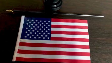 How to Install a Desk Flag