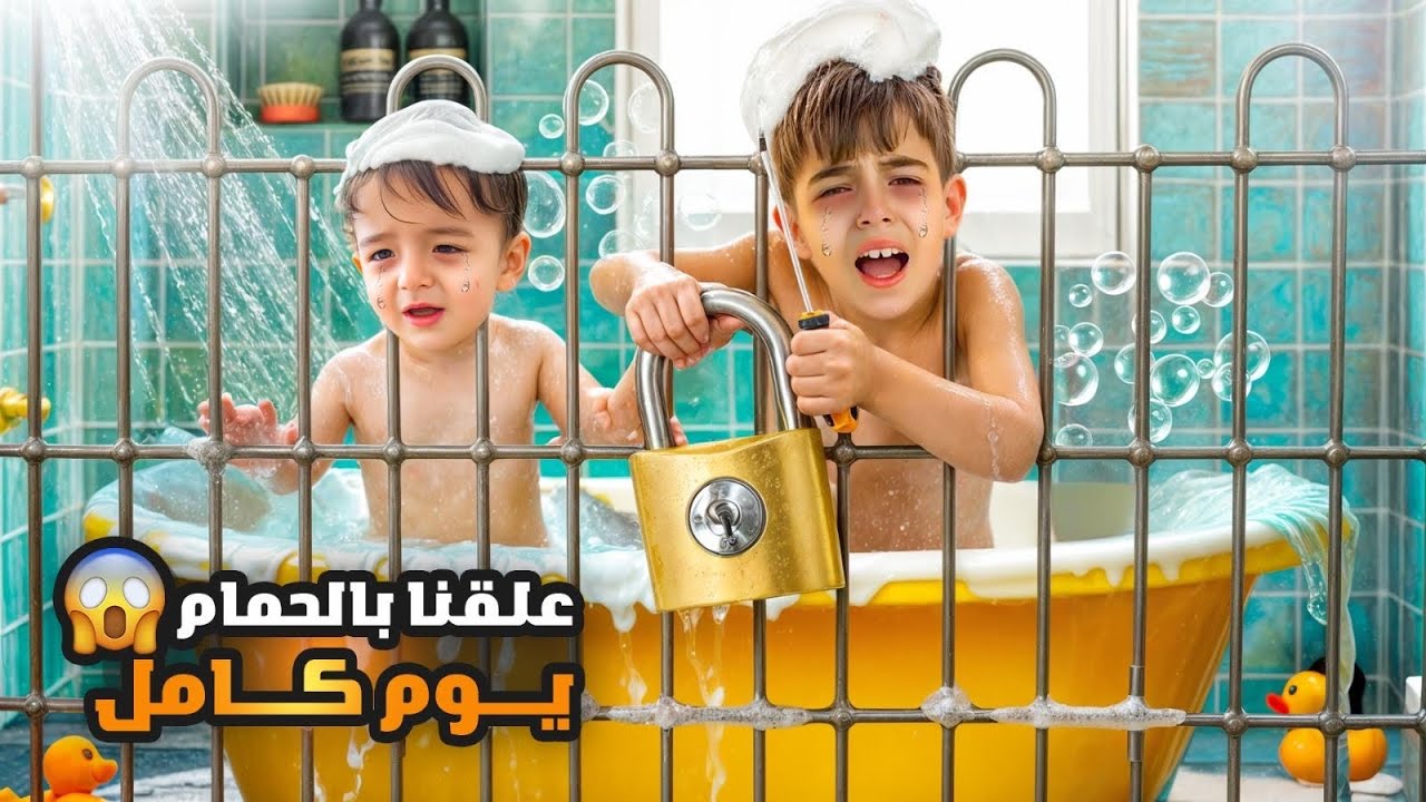 خلودة وكميت علقوا بالحمام ليوم كامل 😱/انحبسوا وما قدروا يطلعوا منه😭