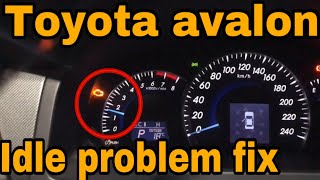 Toyota avalon idle reset or learning value reset after clean throttle body