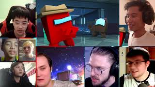 AMONG US 🎵 Minecraft Animation Music Video (“Lyin’ To Me” Song by CG5) [REACTION MASH-UP]#1137