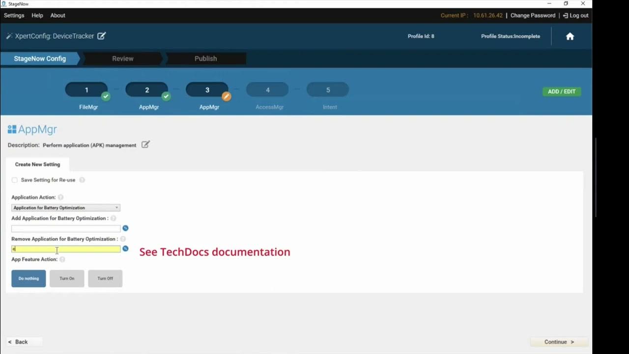 Device Tracker installation with StageNow Zebra YouTube