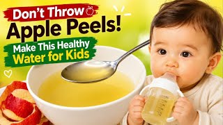Don’t Throw Apple Peels! 🍎 Make This Healthy Apple Peel Water for Kids | Easy Recipe | MiNO.
