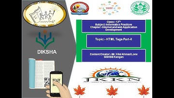HTML Tags Part III Lists Hyperlink etc 12Th IP JKBOSE by Hilal Lone