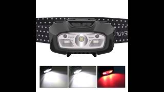 White Red XPG+LED Headlamp Motion Sensor USB Rechargeable Fishing Camping Outdoor Lantern Headlights