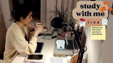 study with me live 8 hours 🎄🌨️ | dentistry student 🦷