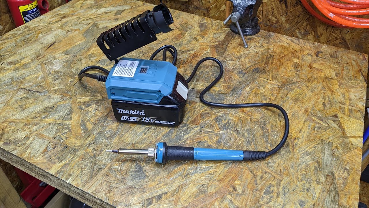 18V Makita-Compatible Automatic Soldering Iron - YouTube