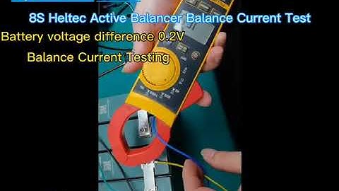 Heltec 8S active balancer balance current testing