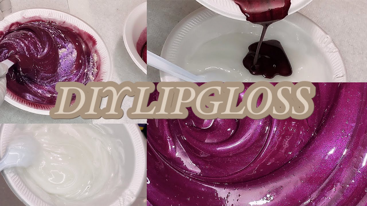 How To Make A Deep Red/Purple Lip Gloss | DIY Lip Gloss | Small Business