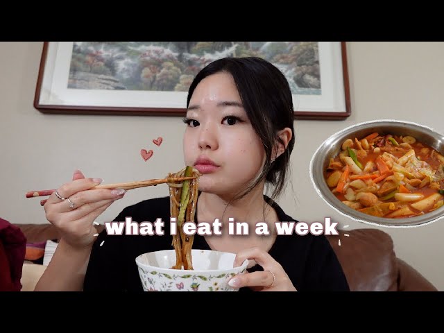 🍲 *intuitive + realistic* what i eat in a week + korean family vlog 🍚 class=