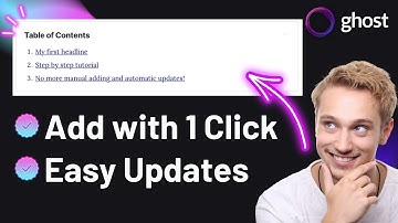 Automatic Tables of Contents in Ghost CMS | Step by Step Tutorial for your ToC