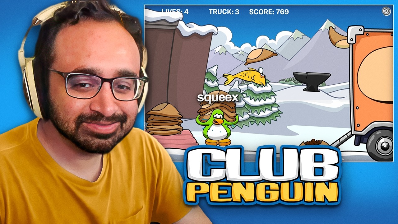 Squeex enjoys wholesome nostalgia playing Club Penguin!
