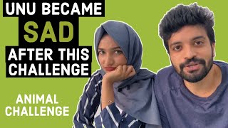 Couple Challenge: Animal Challenge ? ? ? || Fun video || Unaisa & Anoob