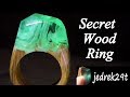 How to make real Secret Wood Ring. Tutorial. Step by step.