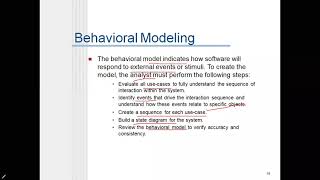 JNTUK II CSE SE LECT 49 Behavioral Modelling