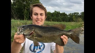 Smallmouth Bass In Farm Pond - Nebraska