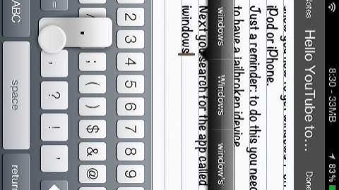 How to get windows 7 on the iPod/iPhone