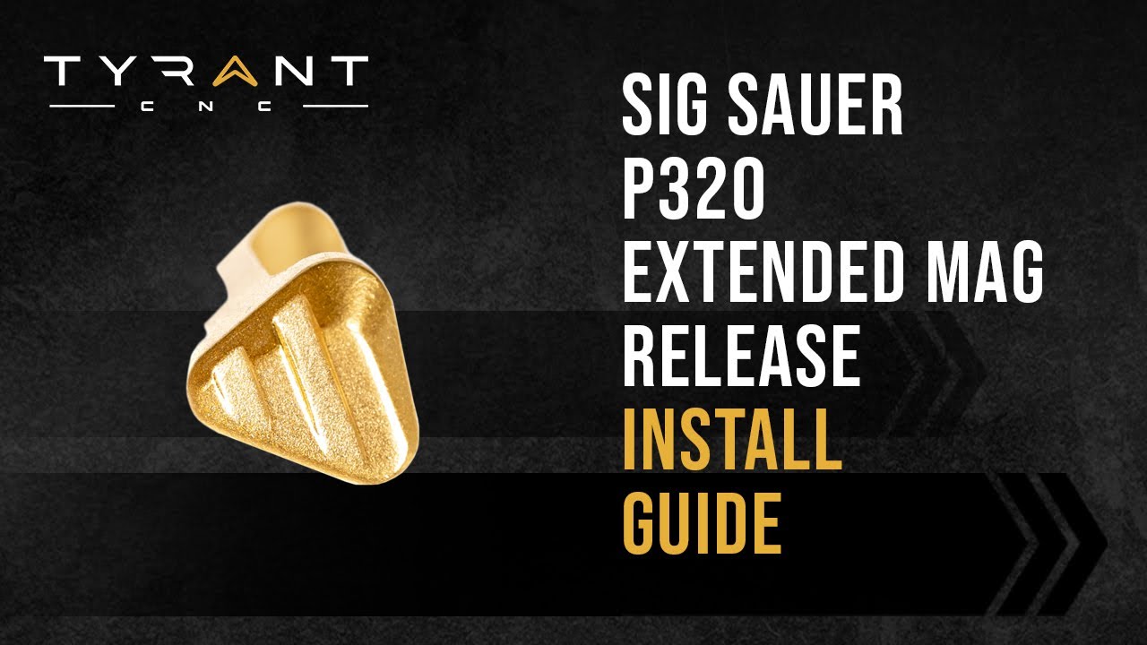 Tyrant P320 Extended Magazine Release | Frame Parts | Black | TD-P320E