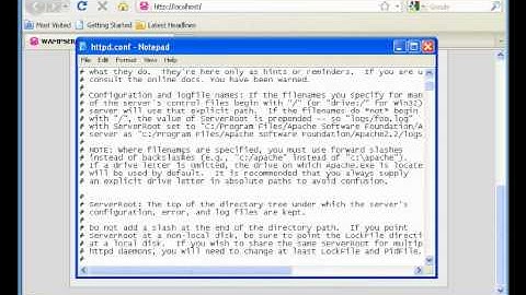 Wampserver DocumentRoot.avi