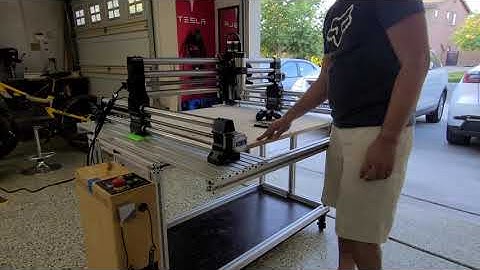 Demo of my custom OneFinity CNC table.