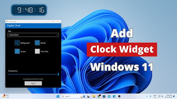 How to Add a Clock Widget in Windows 11
