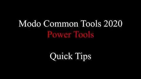 7 Modo Scripts that will make you faster