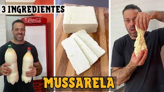 A MUSSARELA CASEIRA MAIS FÁCIL DO MUNDO - SEM AMIDO - COM APENAS 3 INGREDIENTES I PIZZARIA DELIVERY