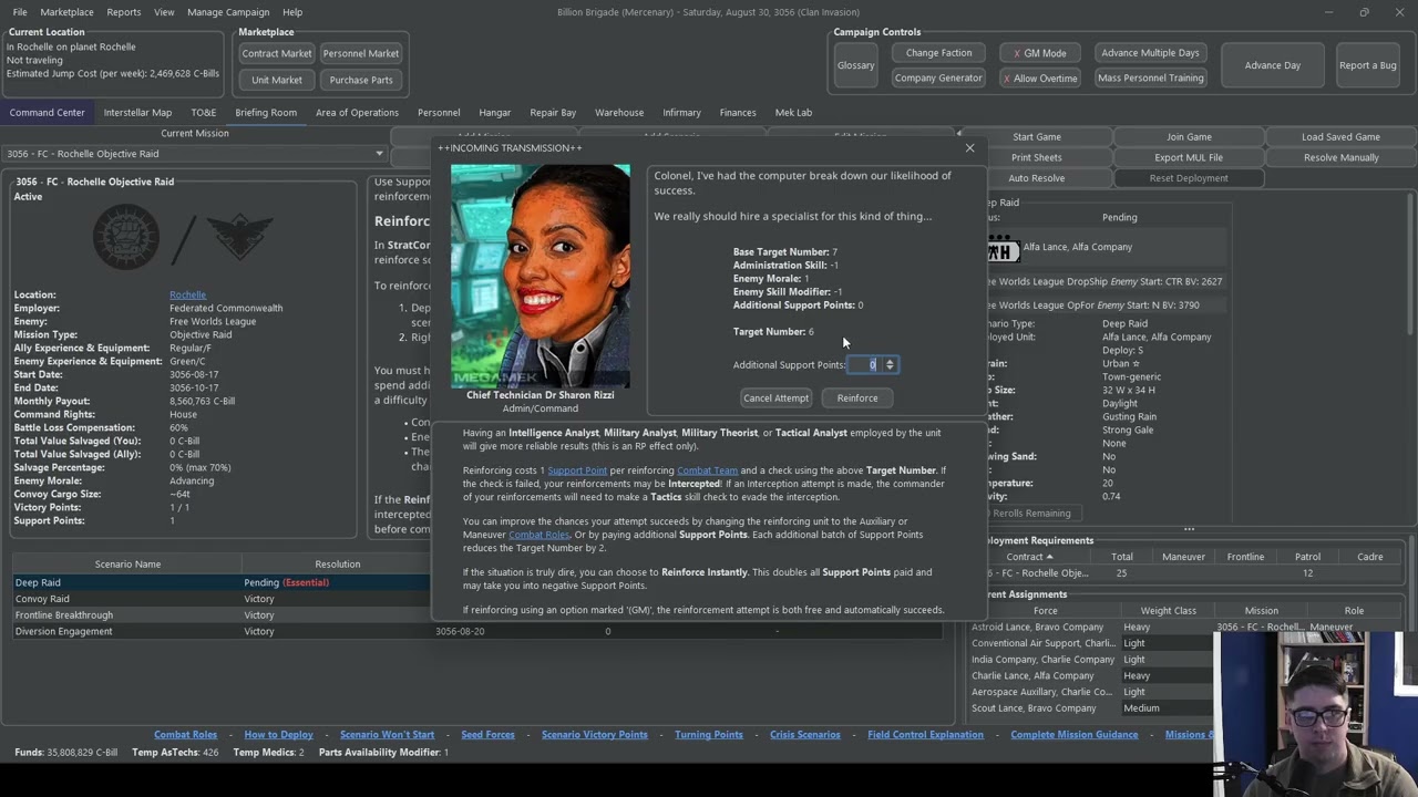 Battletech (MekHQ/MegaMek):  Billion Brigade ep. 20 (1/26/2026)