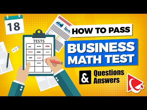 How to Pass Business Math Pre-Employment Test: Questions and Answers